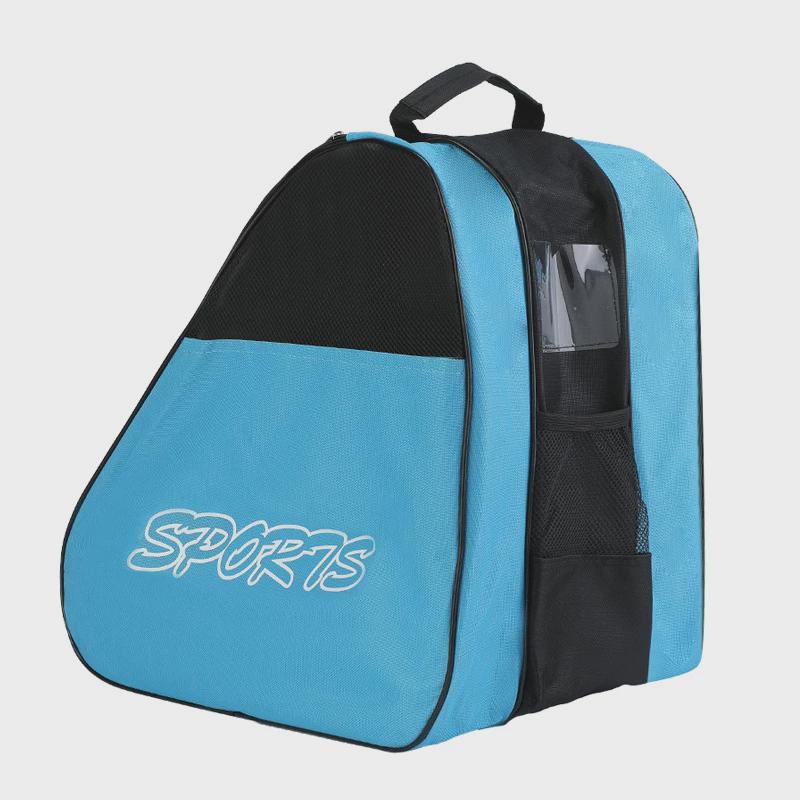 Blue, thick, half-net bag